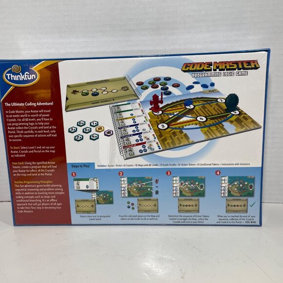 Thinkfun Code Master Programming Logic Game  Ages 8 To Adult  Single Player - Picture 3 of 10